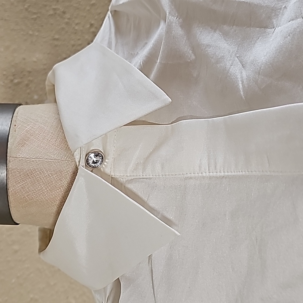 Rickie Freeman Fot Teri Jon Two Tone Bow Shirt Dress - Picture 6 of 11